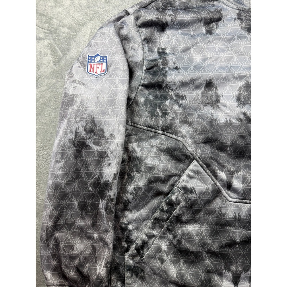 New Orleans Saints Hoodie Mens 2XL Reebok On Field Gray Full Zip NFL - Picture 2 of 11